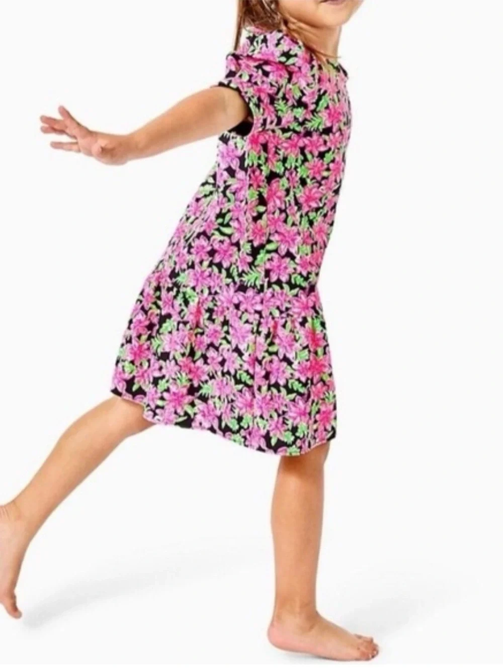 Lilly Pulitzer Chrishell Girls dress Onyx Lil Lilly Size Xl (12-14)